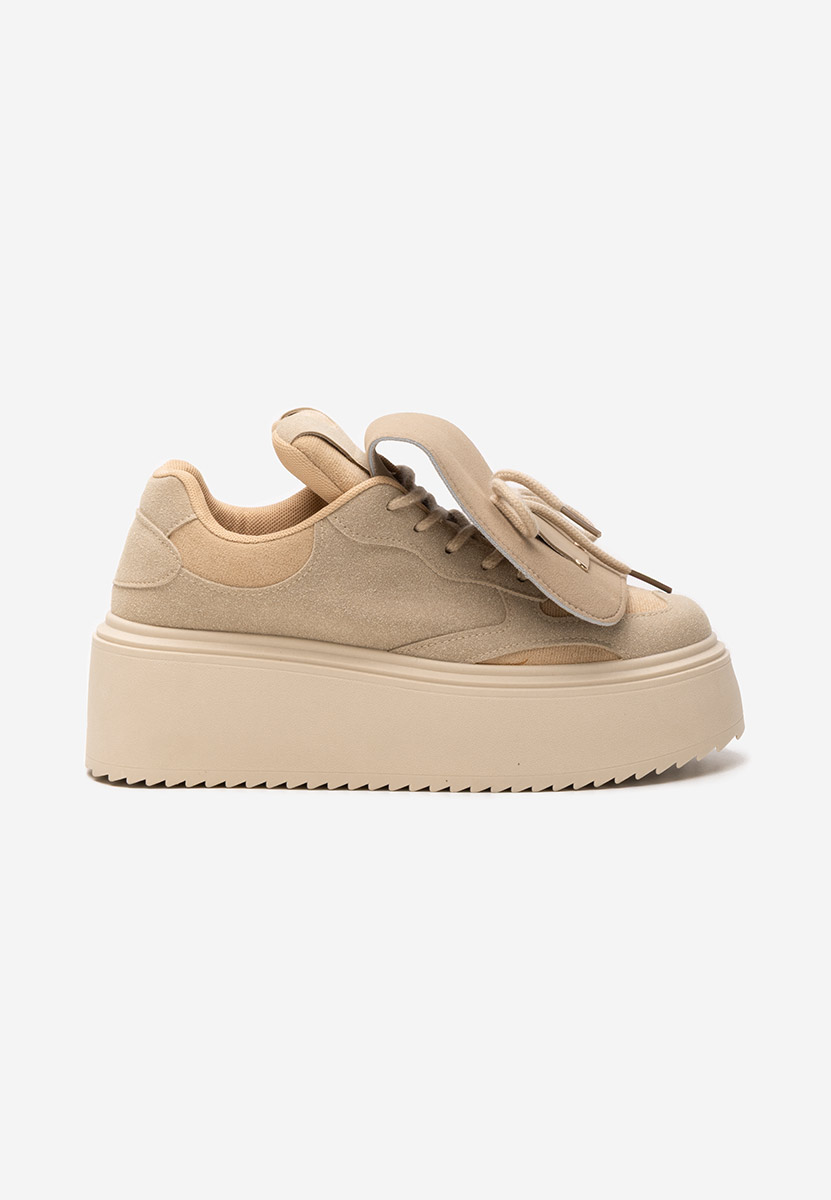 Oliveia khaki telitalpú platform sneaker