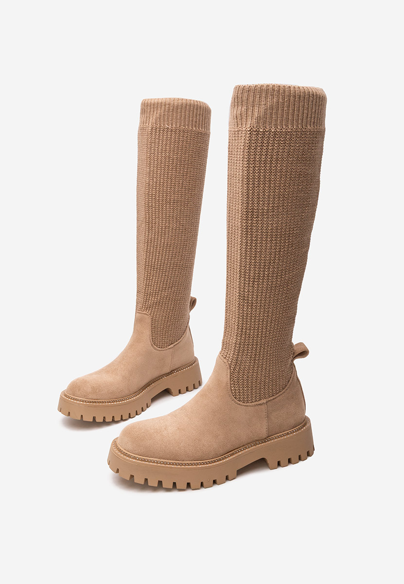 Zorina v2 khaki női zokni csizma
