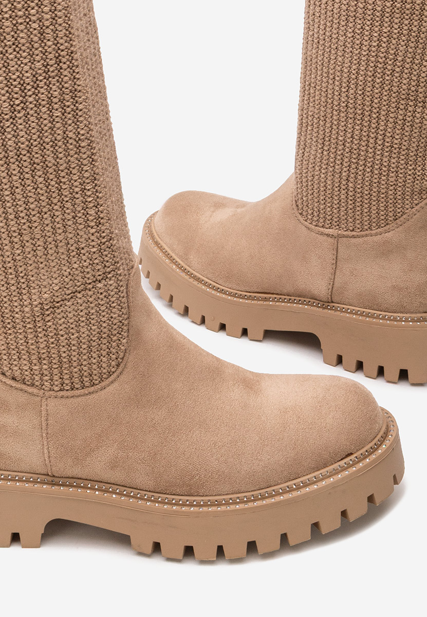 Zorina v2 khaki női zokni csizma