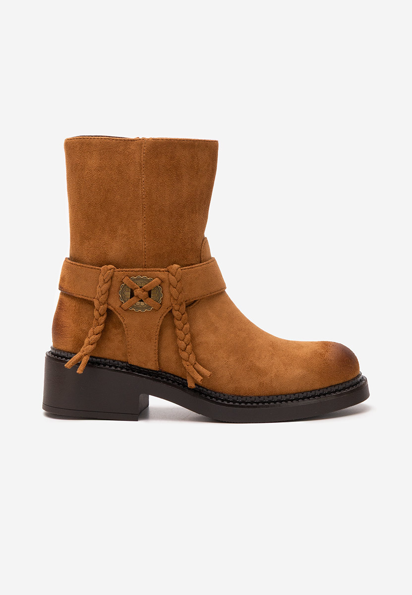 Alasika camel női bokacsizma