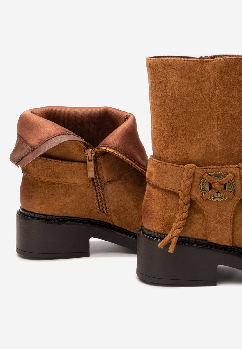 Alasika camel női bokacsizma