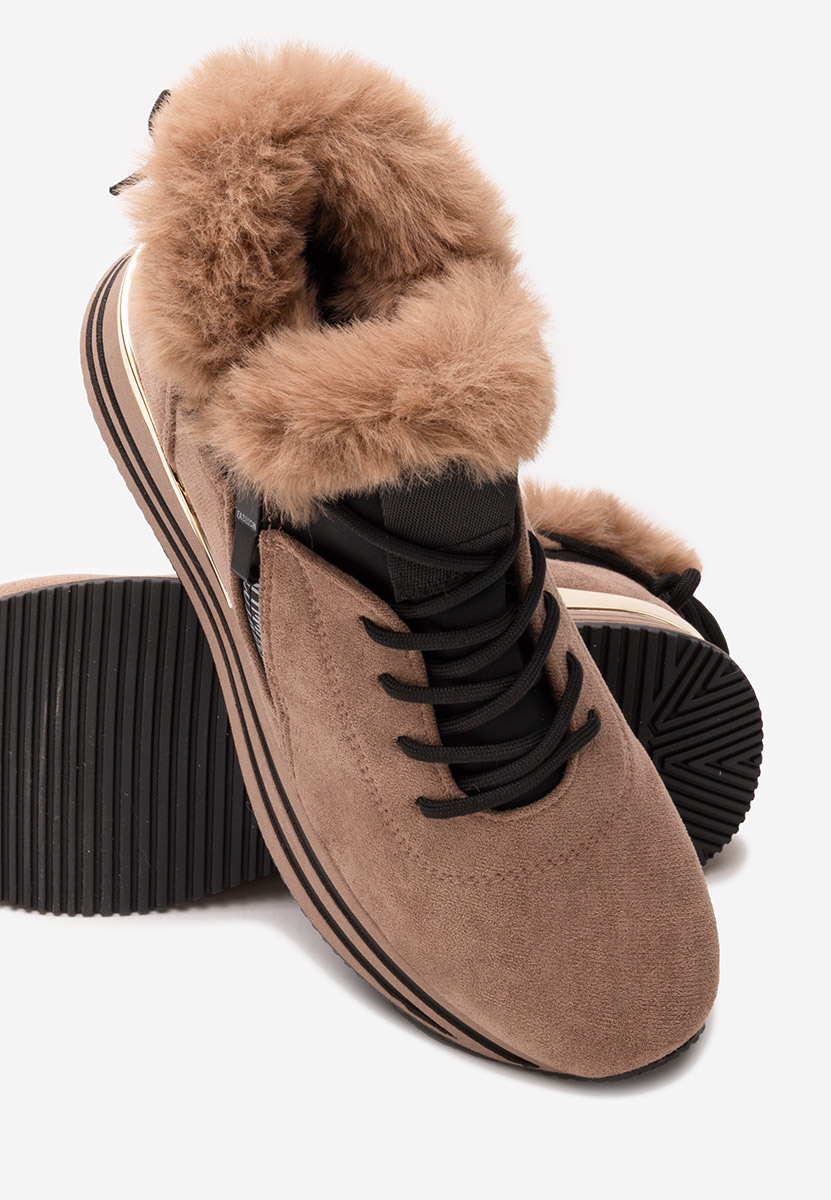 Axira khaki női téli tornacipők