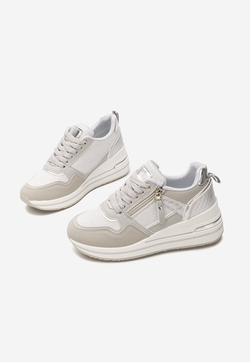  szürke telitalpú platform sneaker