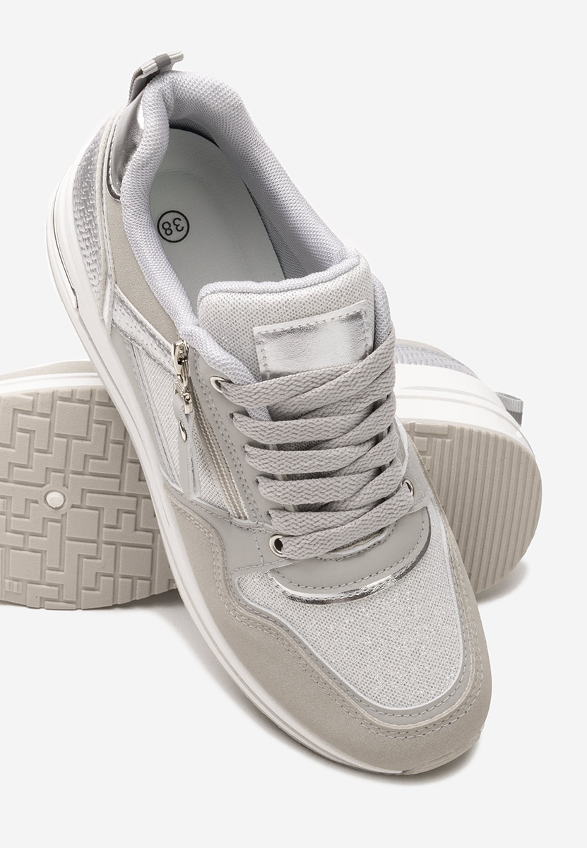  szürke telitalpú platform sneaker