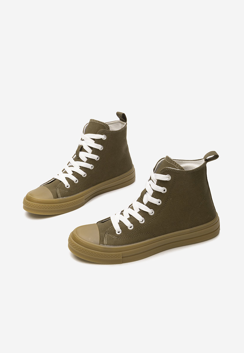 Thyora zöld magasszárú teniszcipő