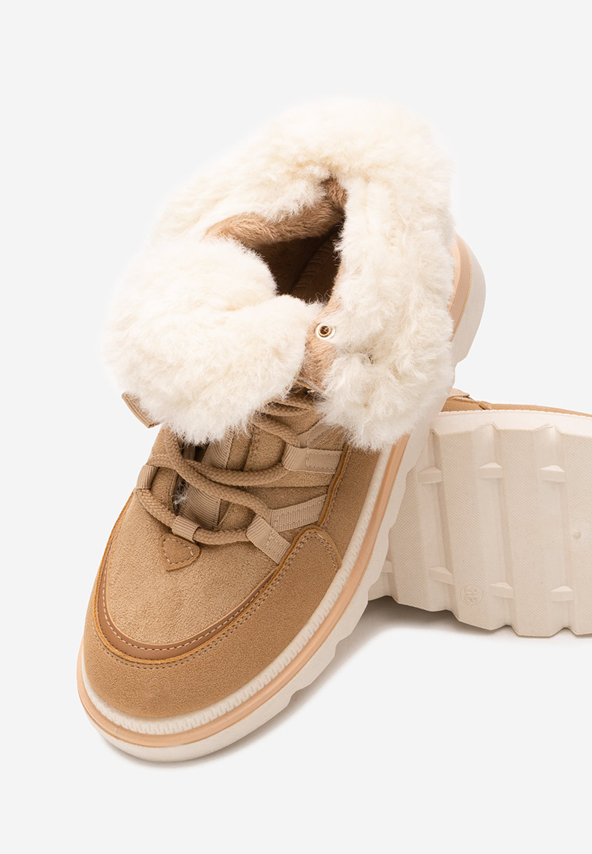 Nimora khaki telitalpú platform bokacsizma