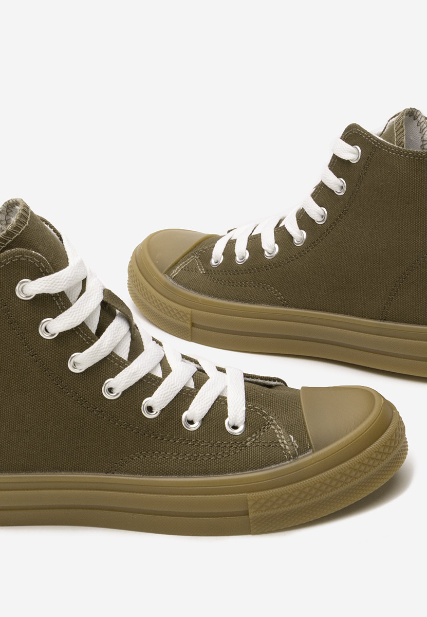 Thyora zöld magasszárú teniszcipő