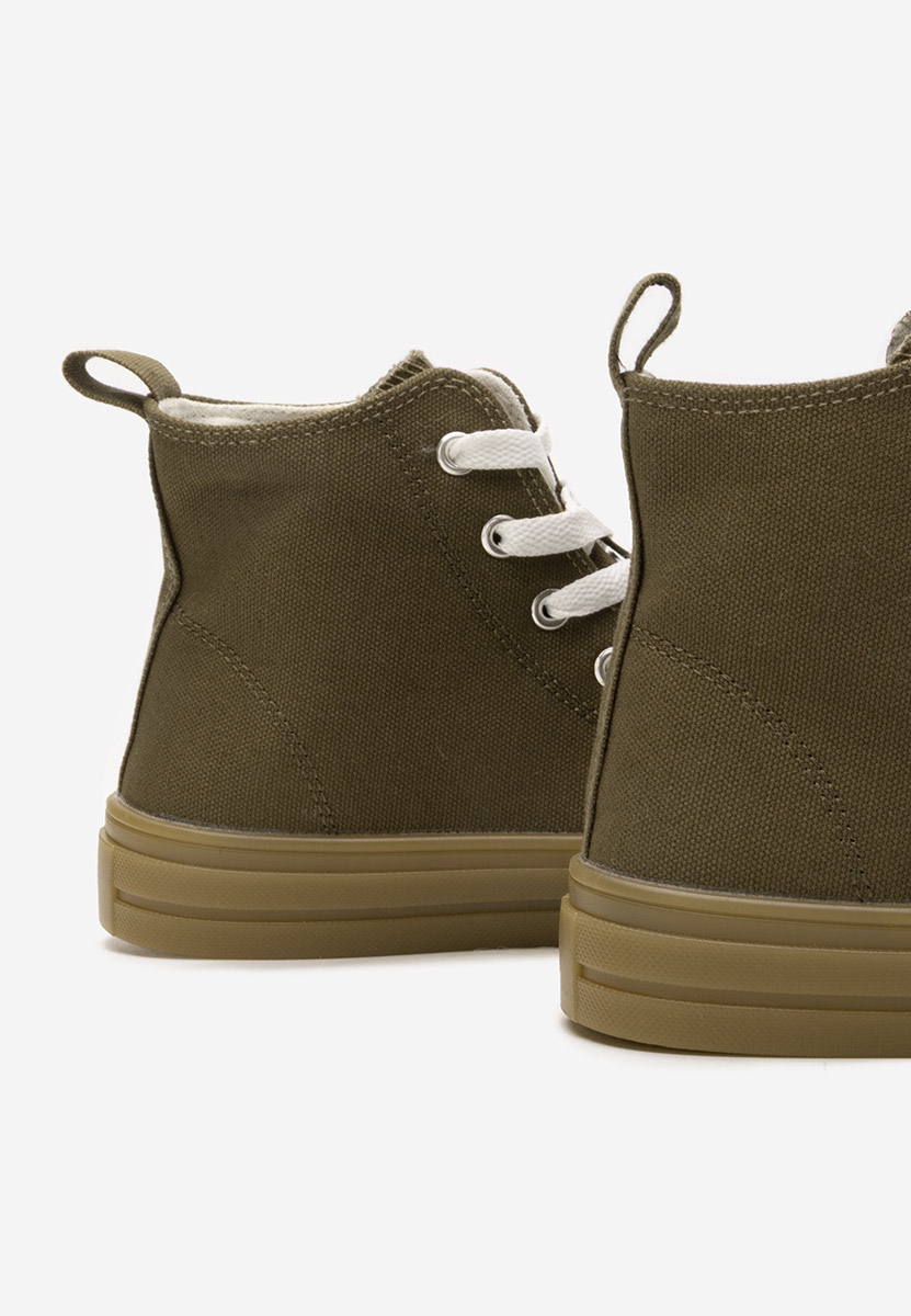 Thyora zöld magasszárú teniszcipő