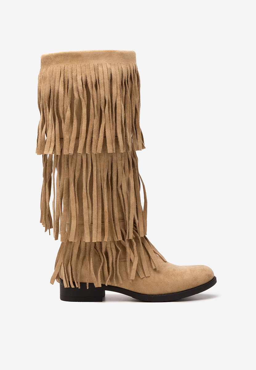 Eriora khaki lapos talpú csizma 