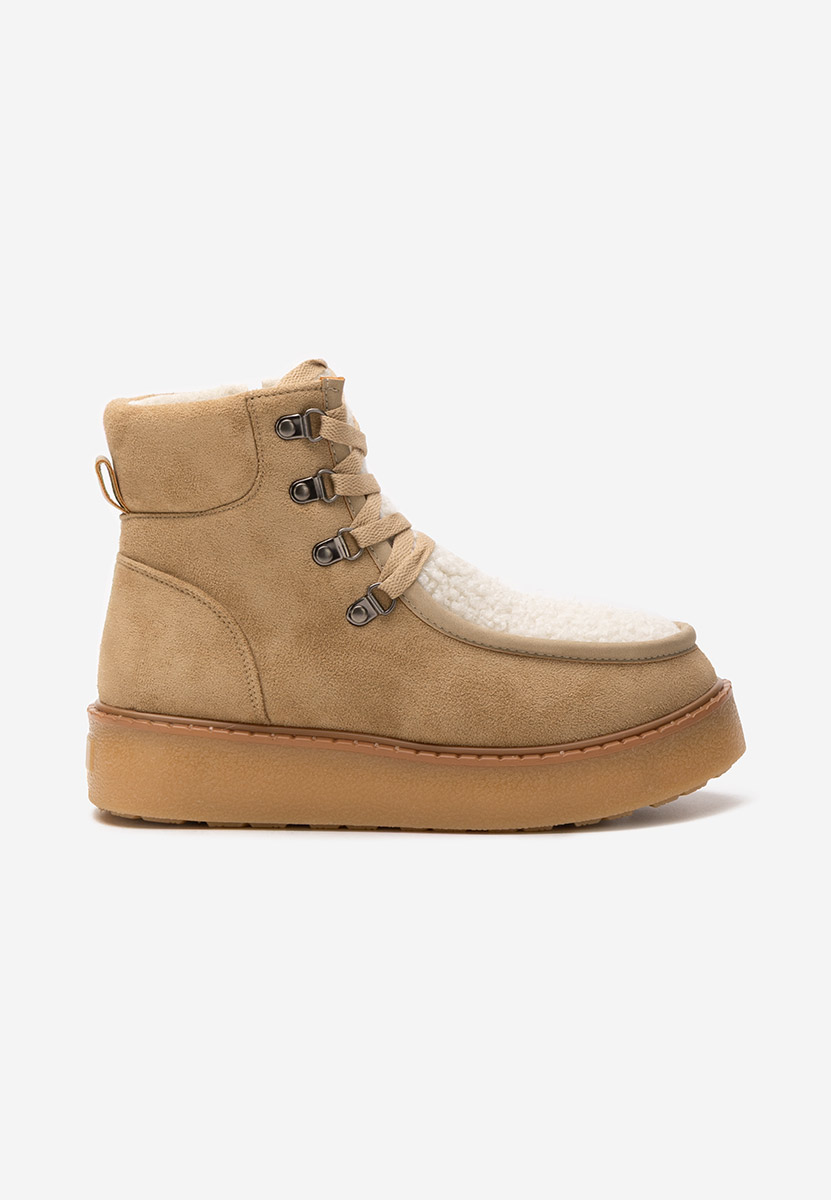 Liraia khaki telitalpú platform bokacsizma