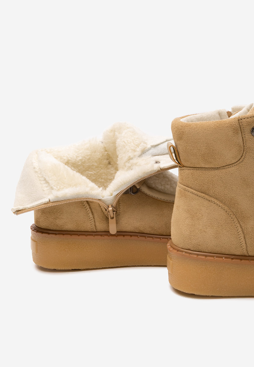 Liraia khaki telitalpú platform bokacsizma