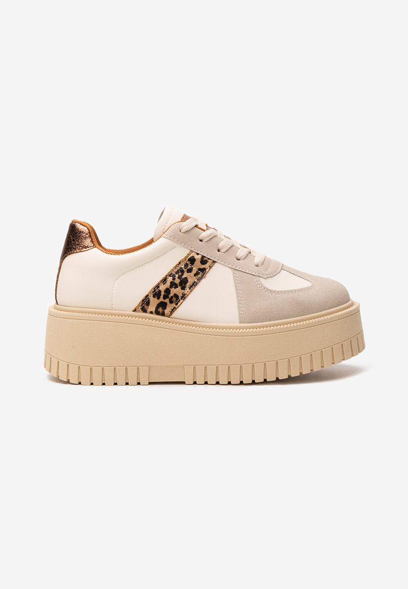 Michele leopárdmintás telitalpú platform sneaker