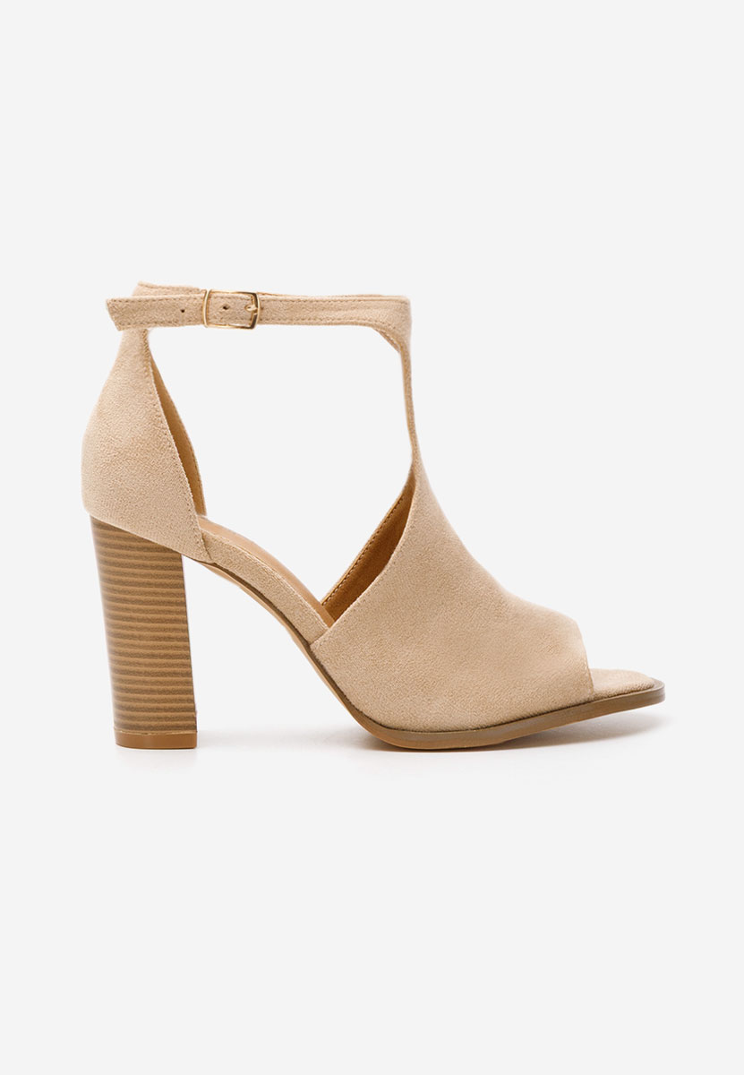 Jolanda khaki vastag sarkú szandál 