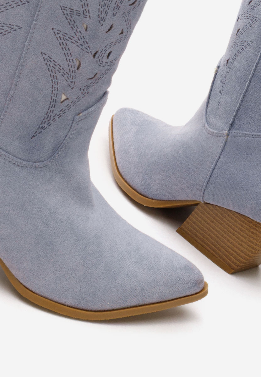 Indaia tengerészkék cowboy csizma női 