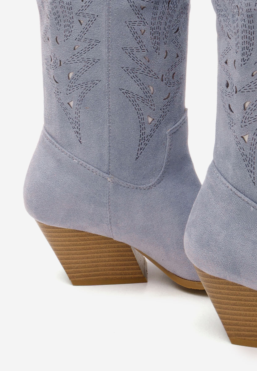 Indaia tengerészkék cowboy csizma női 