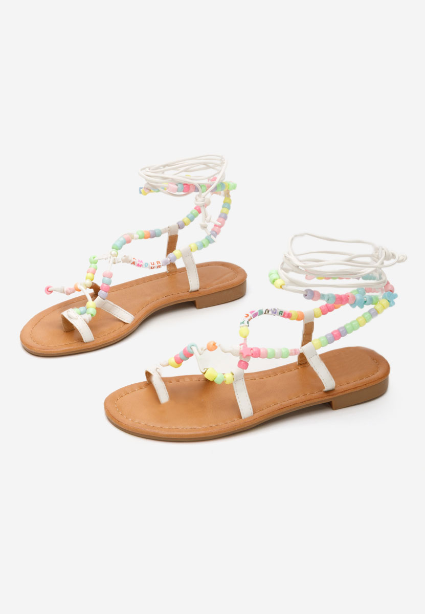 Bertha fehér gladiátor szandál