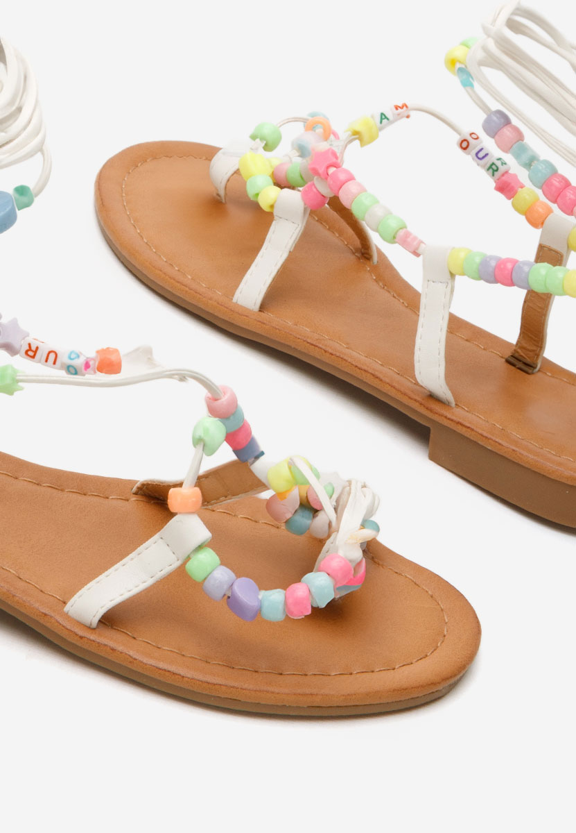 Bertha fehér gladiátor szandál