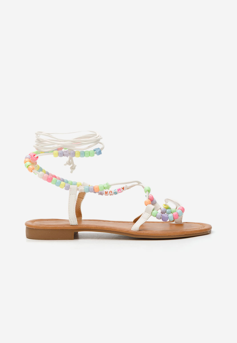 Bertha fehér gladiátor szandál