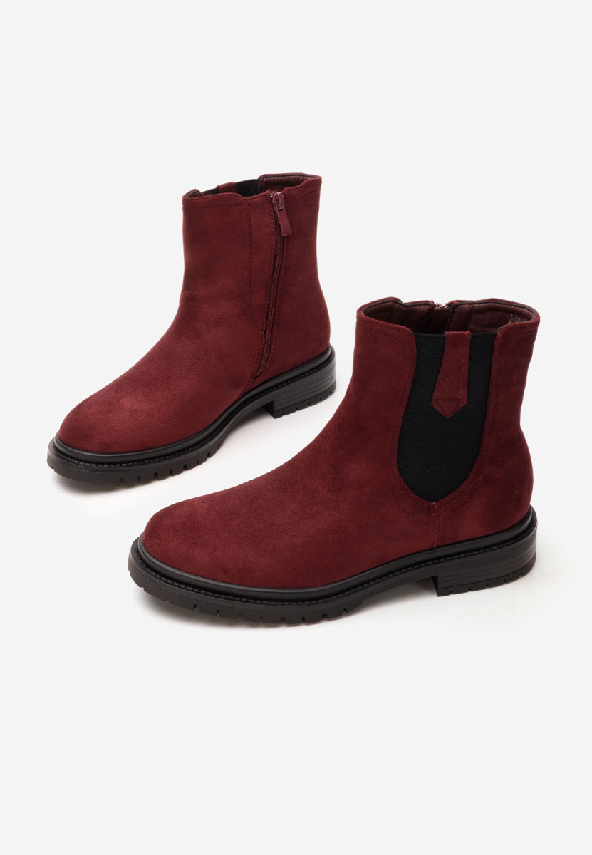 Nevea borvörös női bokacsizma