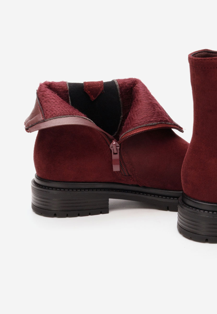 Nevea borvörös női bokacsizma