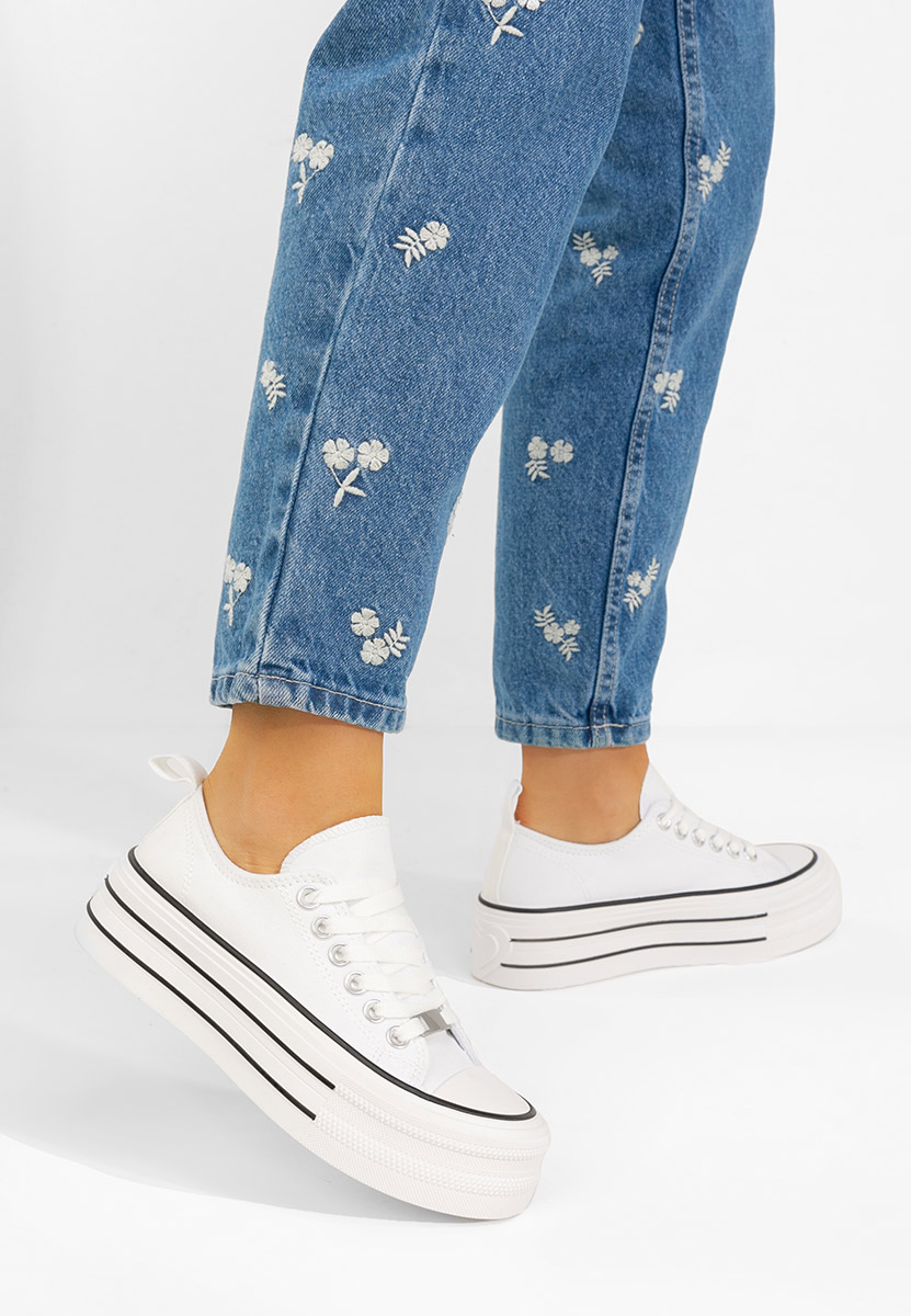 Kimala fehér platform teniszcipő