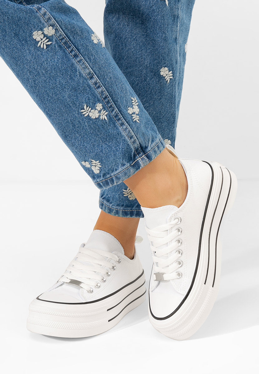 Kimala fehér platform teniszcipő