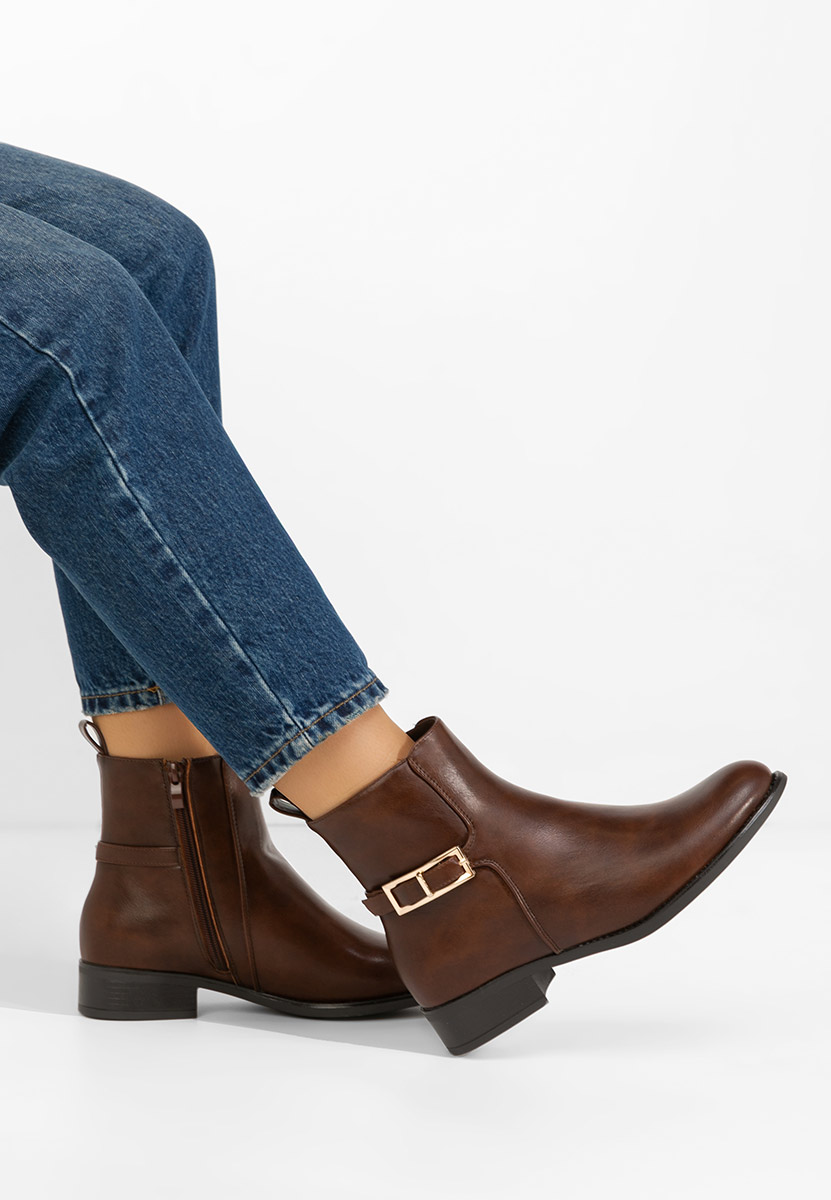 Acadia barna női bokacsizma