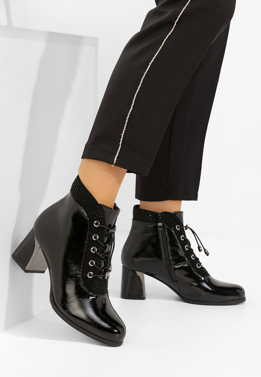 Larae fekete női bokacipő