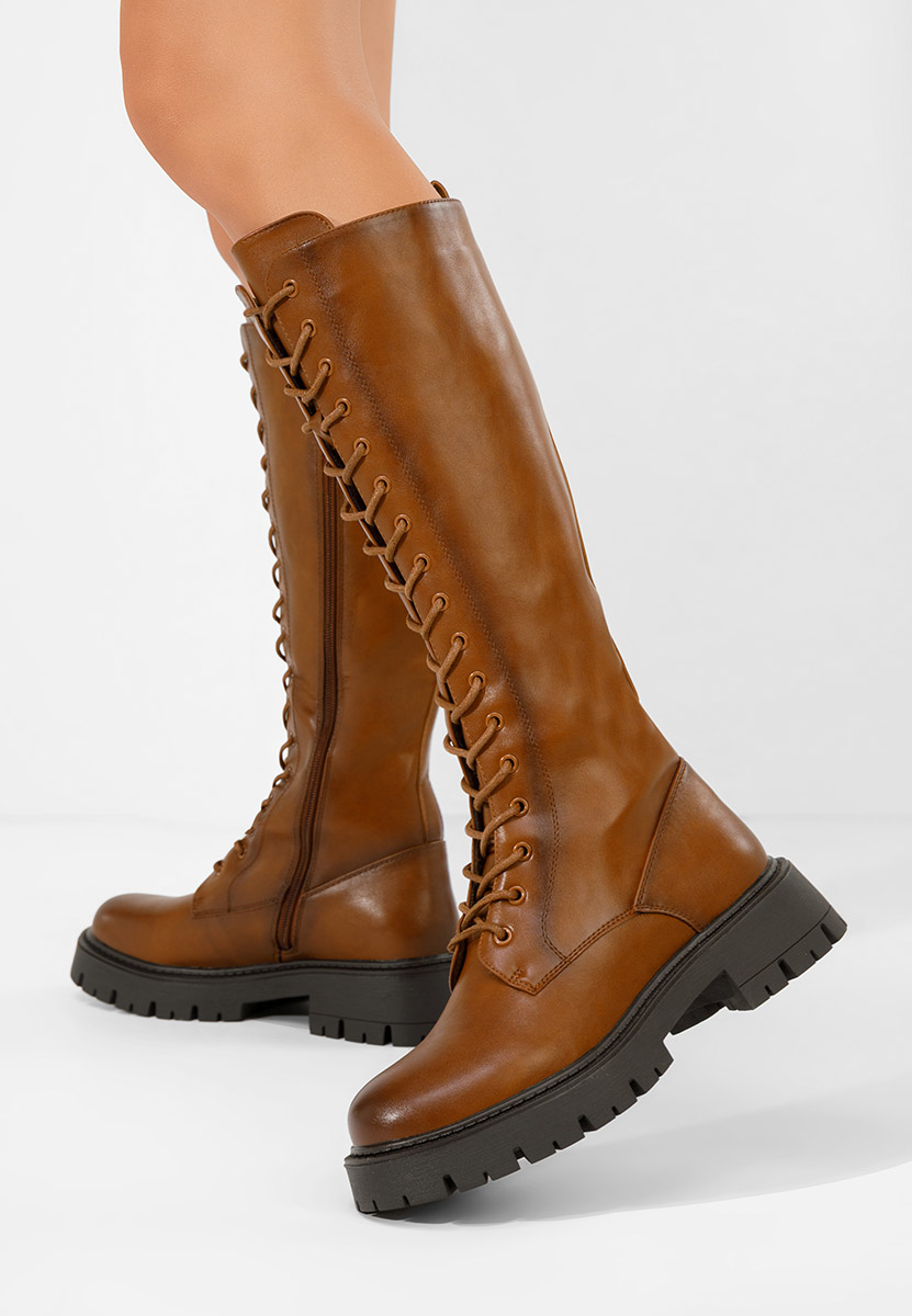 Hetie camel hosszú szárú bakancs 