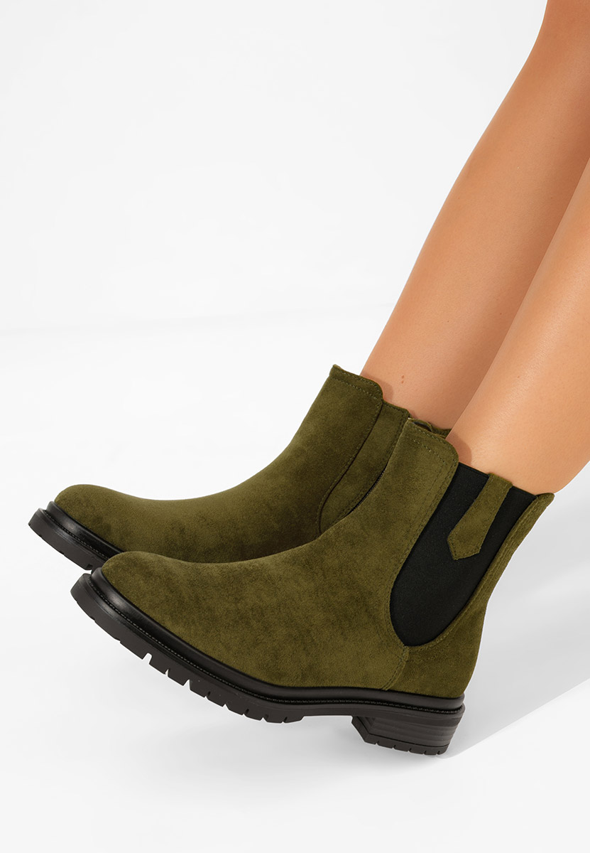 Nevea zöld női bokacsizma