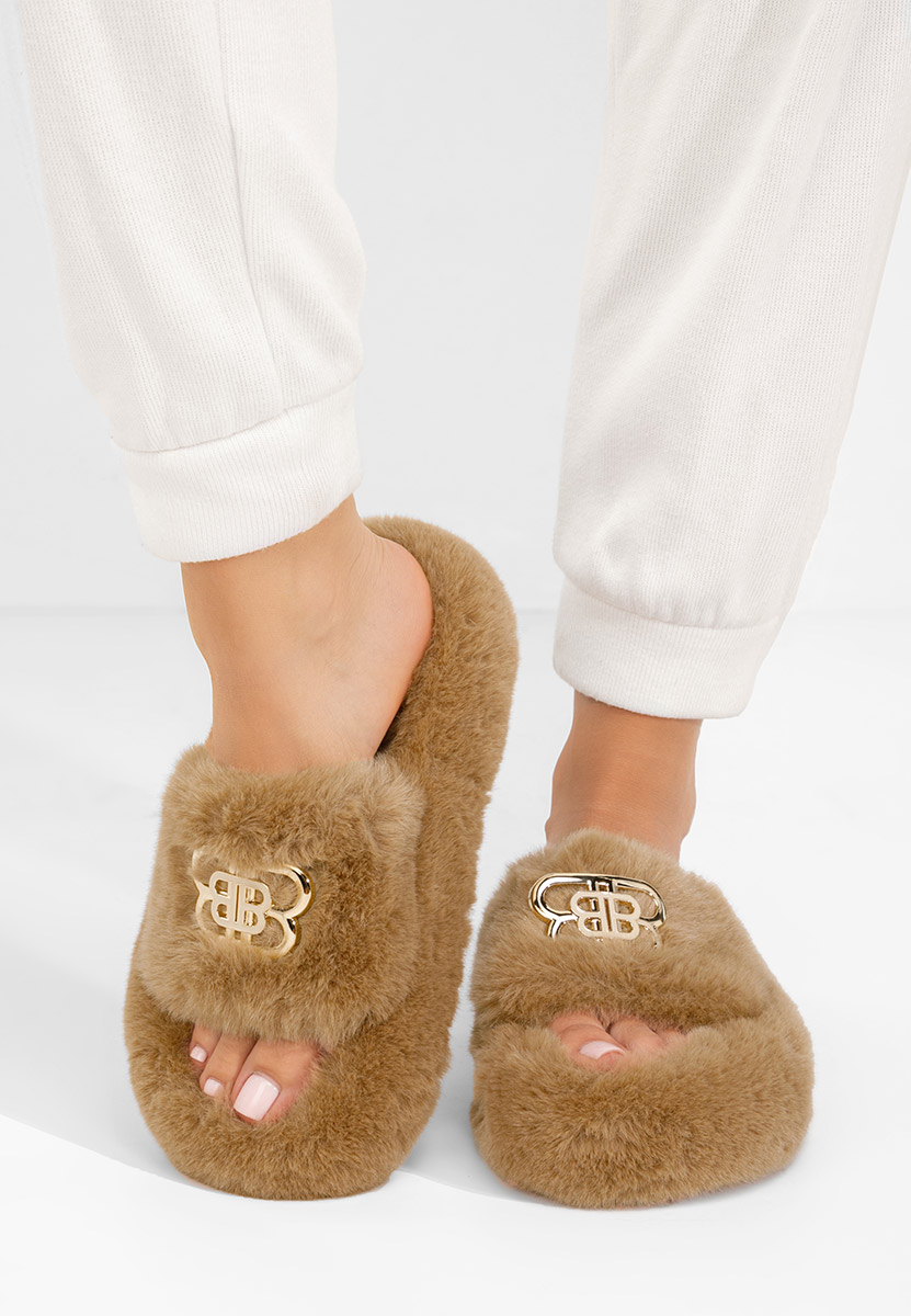 Barea camel telitalpú platform papucs