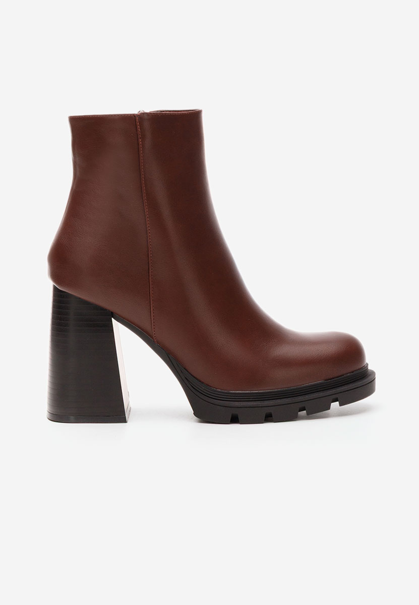 Neolia borvörös bokacsizma vastag sarokkal