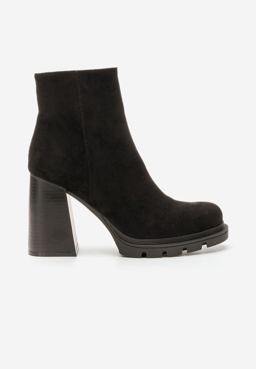 Neolia v2 fekete bokacsizma vastag sarokkal