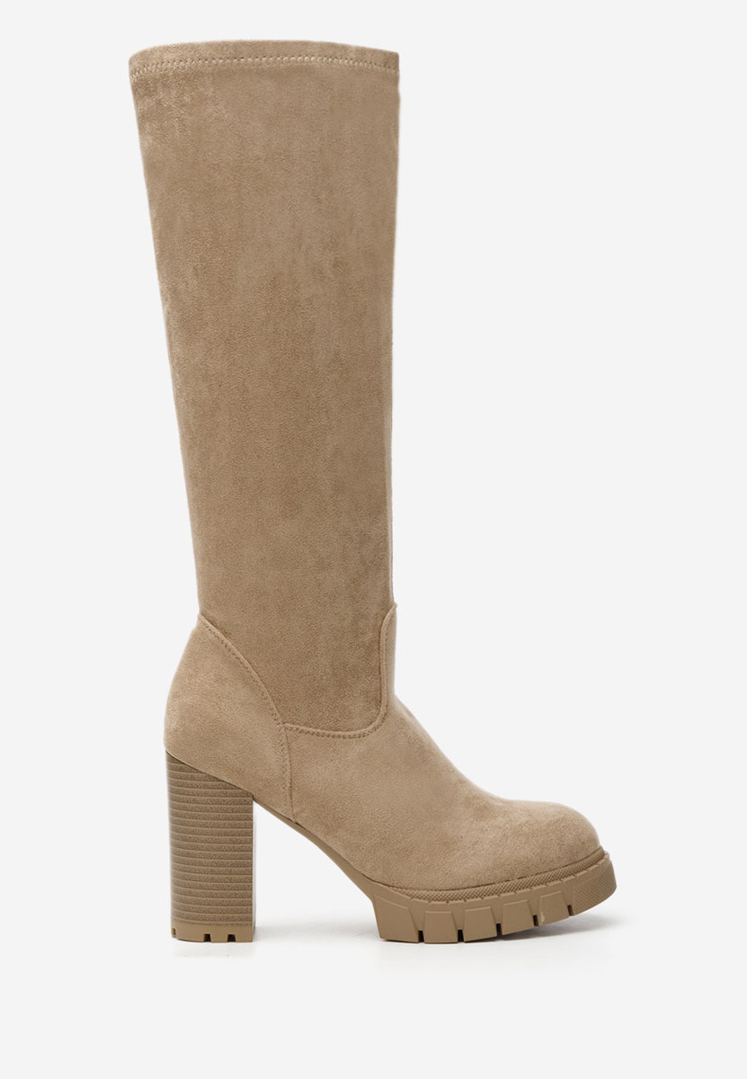 Idalia v2 khaki magassarkú csizma