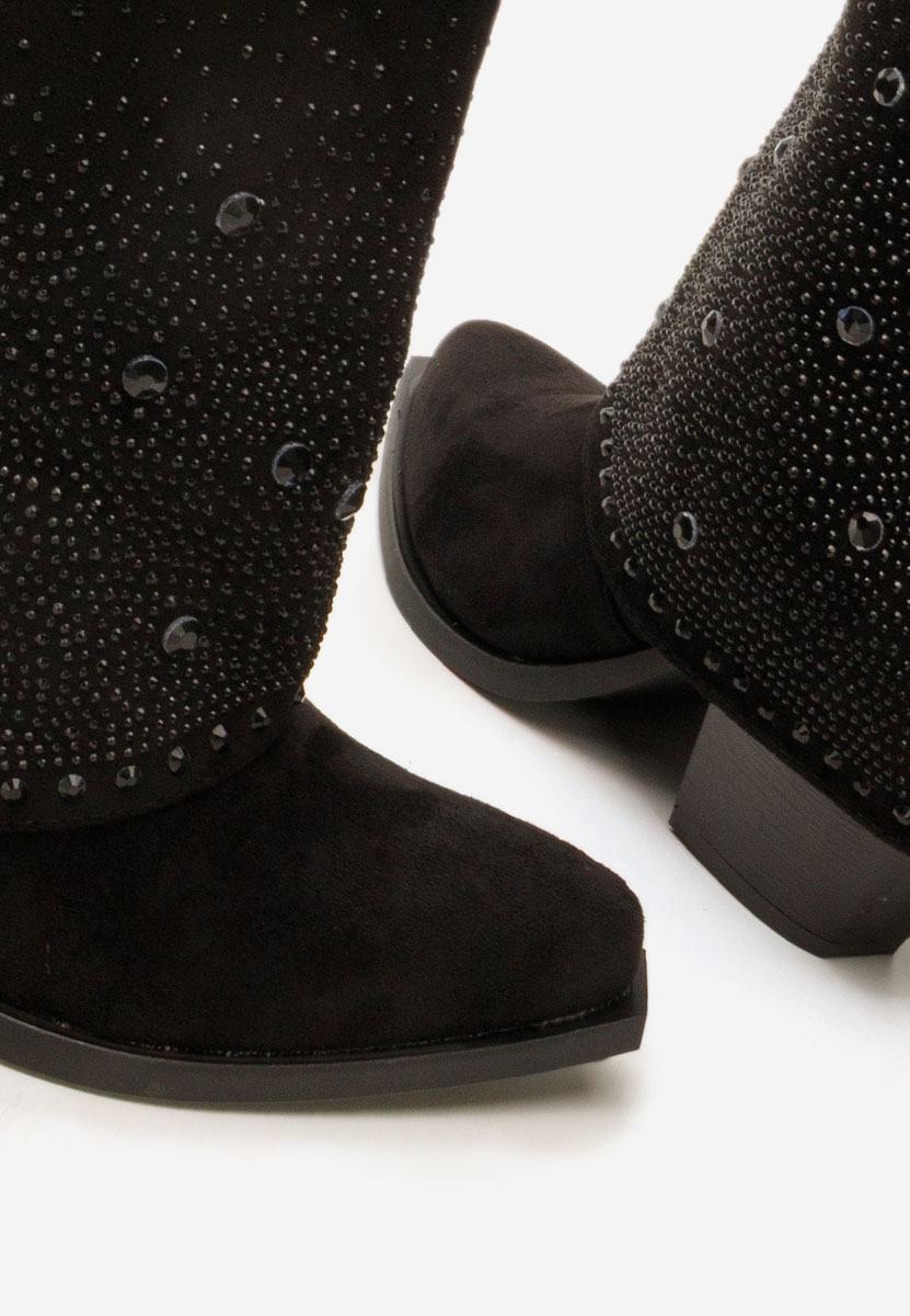 Millie fekete magassarkú csizma