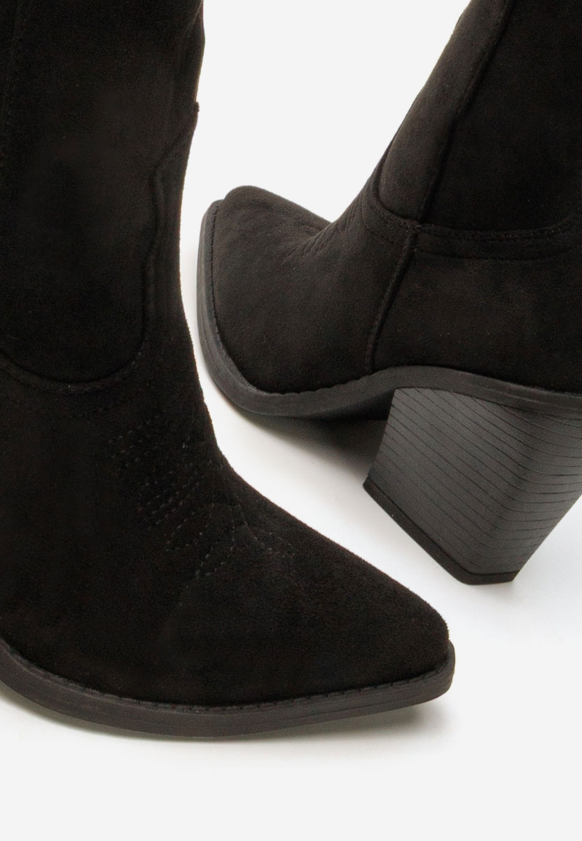 Jena fekete cowboy csizma női 