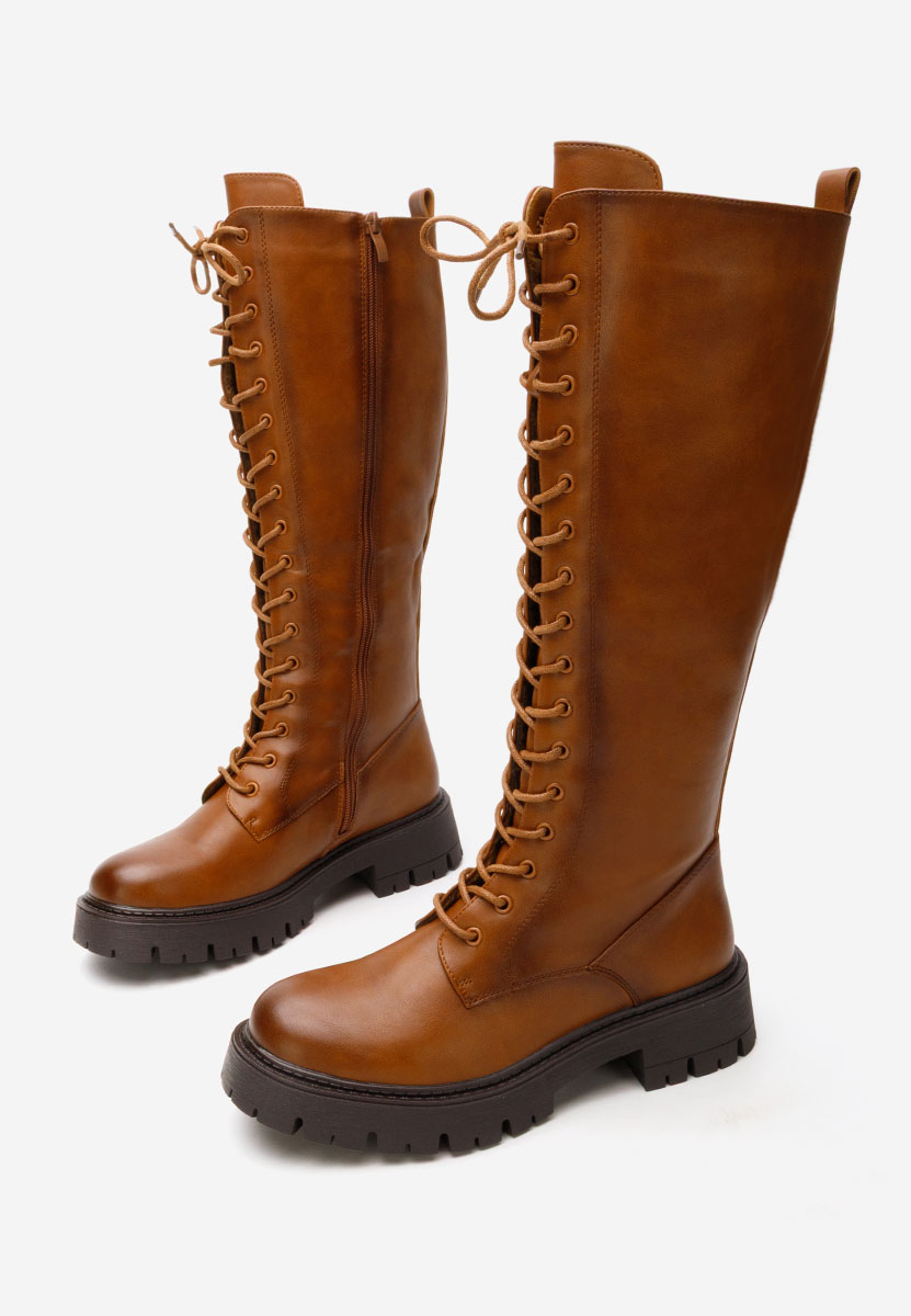 Hetie camel hosszú szárú bakancs 