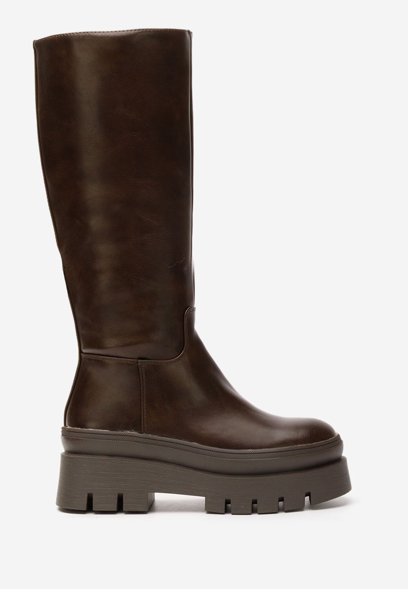 Contesa barna telitalpú csizma