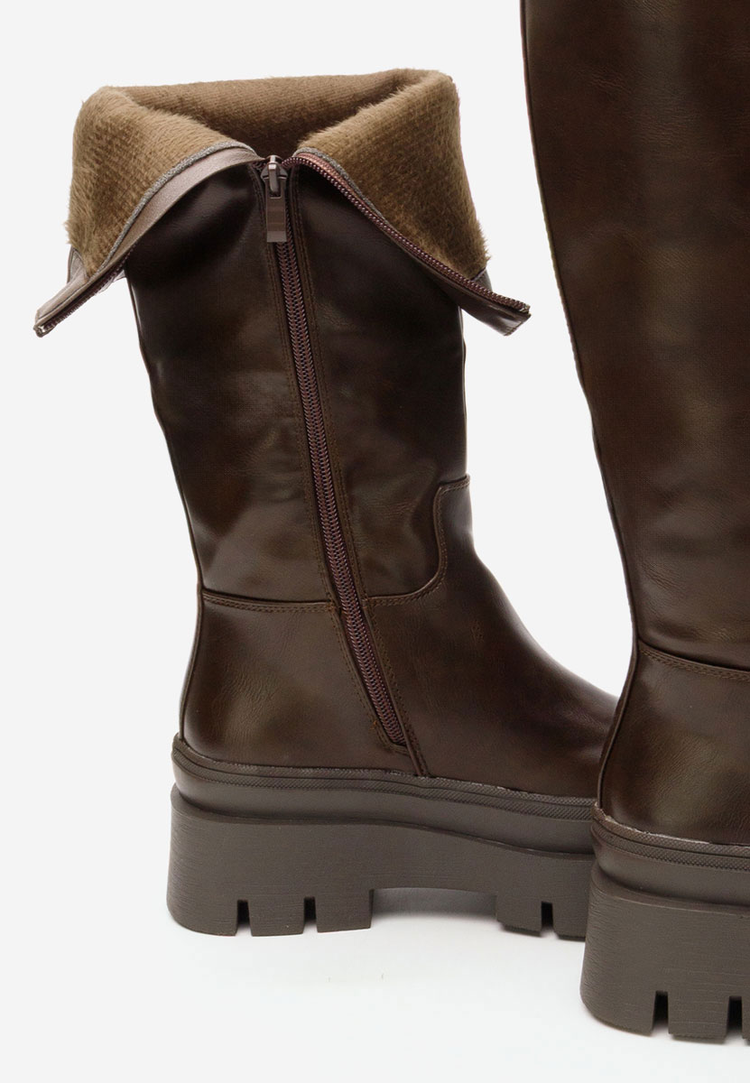 Contesa barna telitalpú csizma