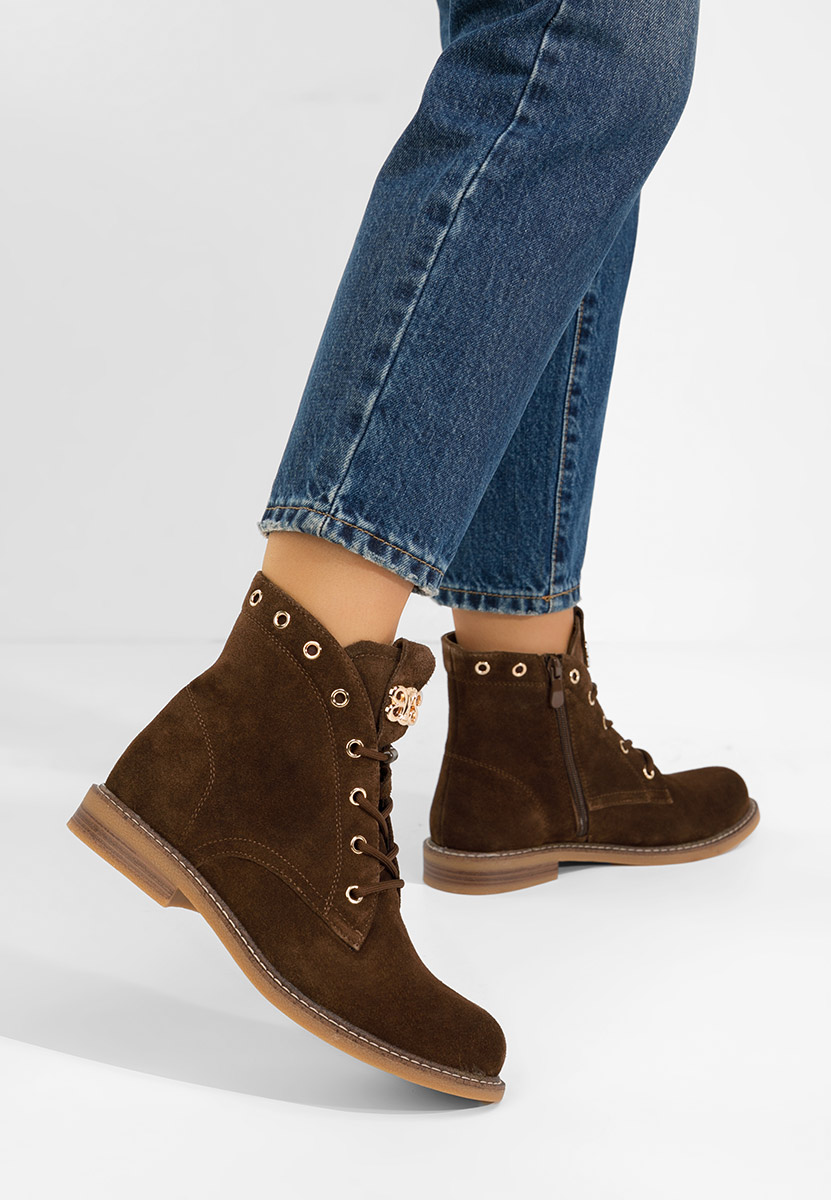 Farelia barna női bőr bokacsizma Farelia barna női bőr bokacsizma