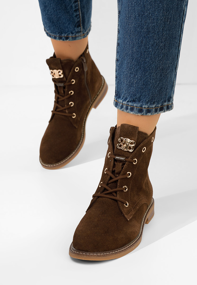 Farelia barna női bőr bokacsizma Farelia barna női bőr bokacsizma