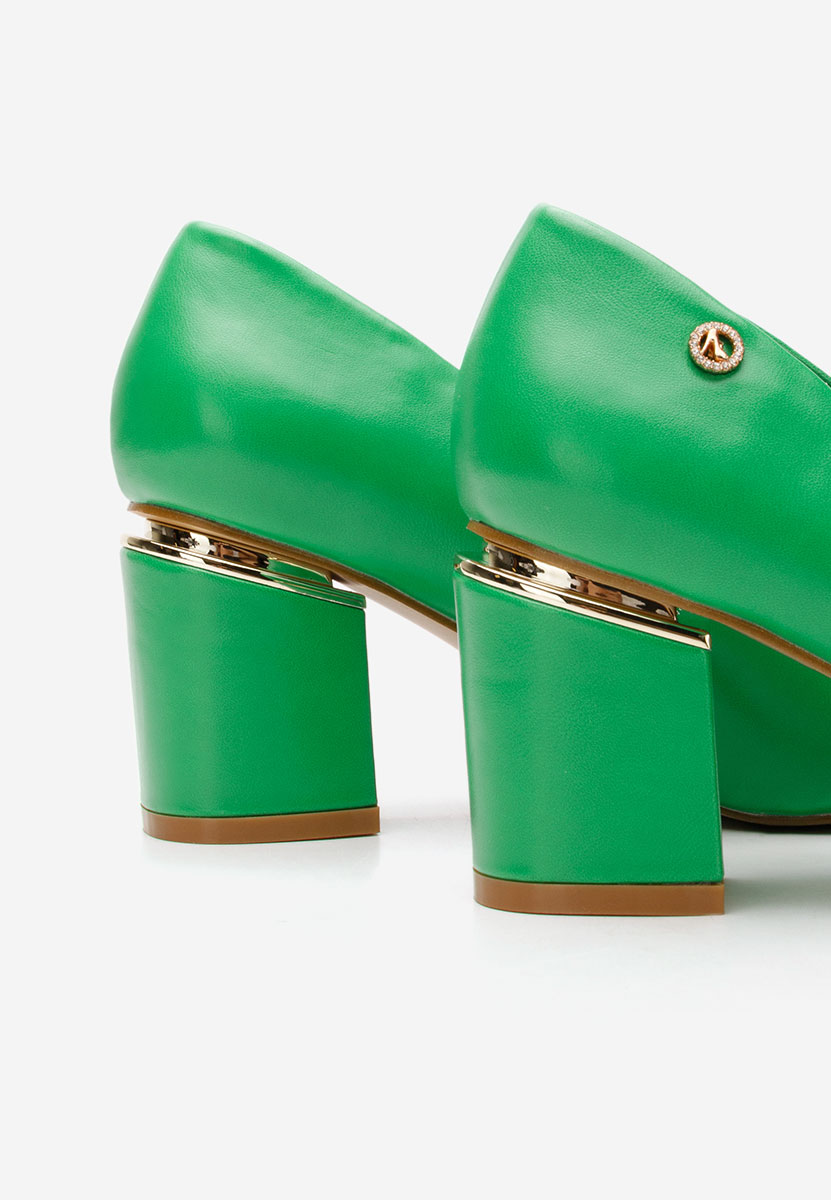 Nelia v4 zöld elegáns magassarkú cipő