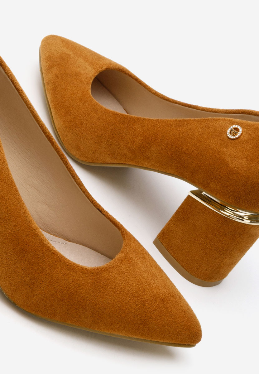 Nelia v5 khaki vastag sarkú magassarkú 