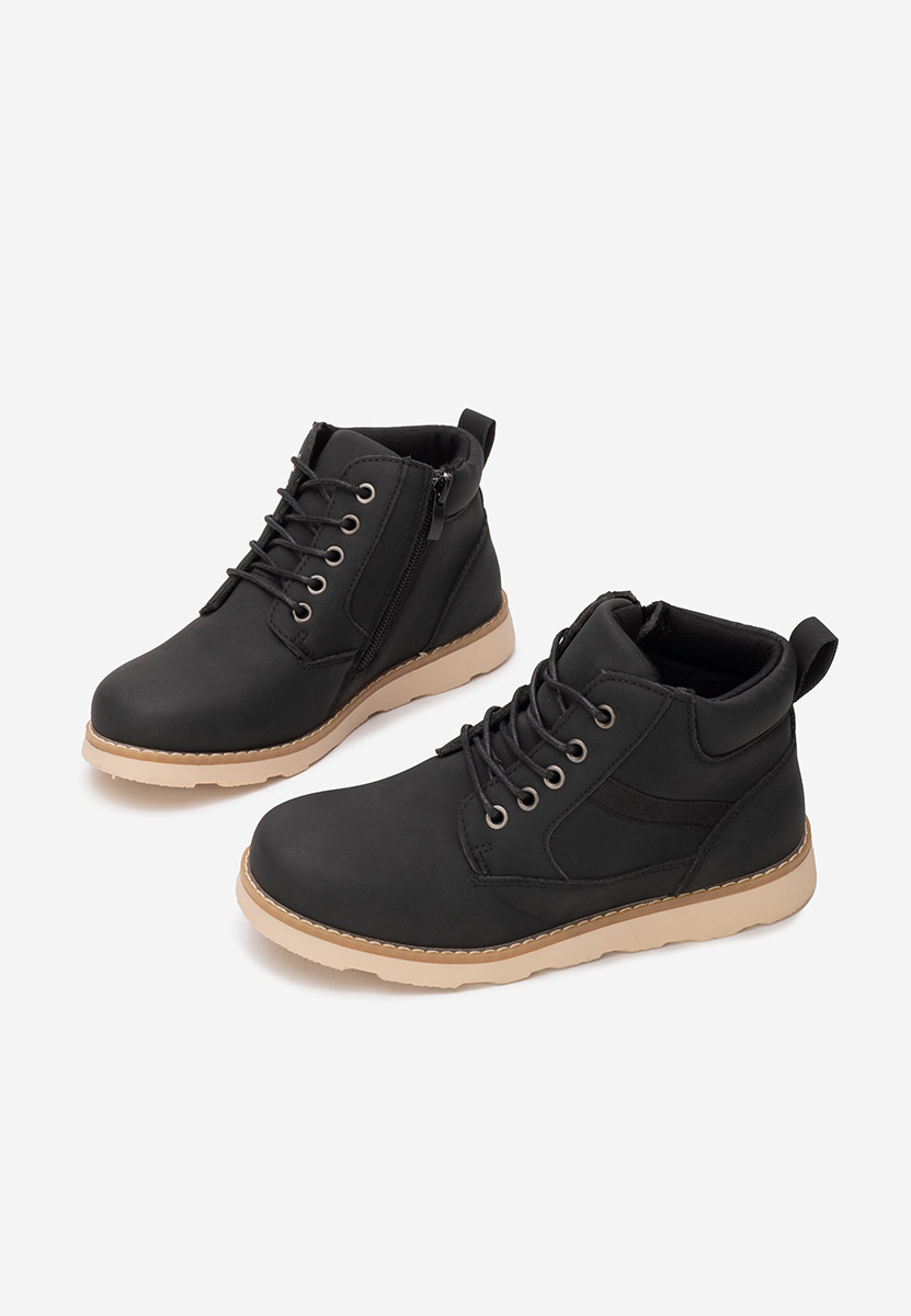 Torven fekete fiu bokacipő