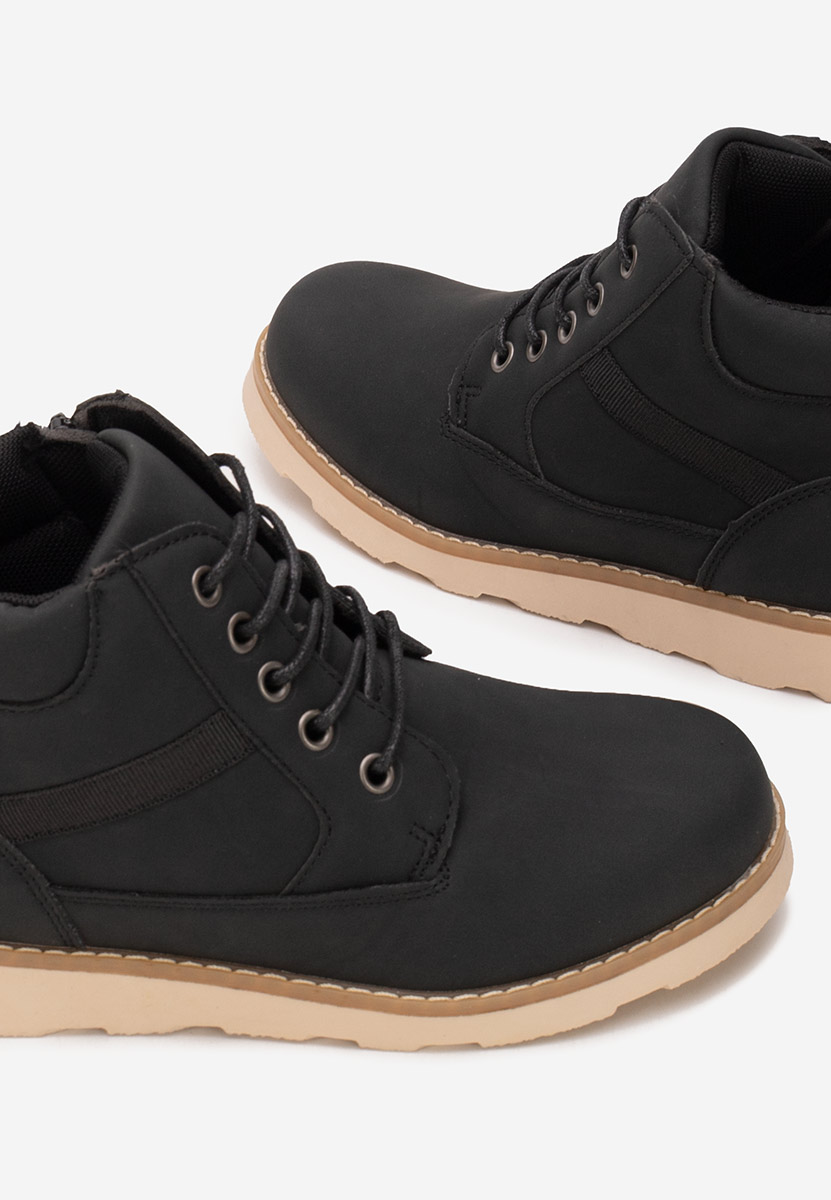 Torven fekete fiu bokacipő