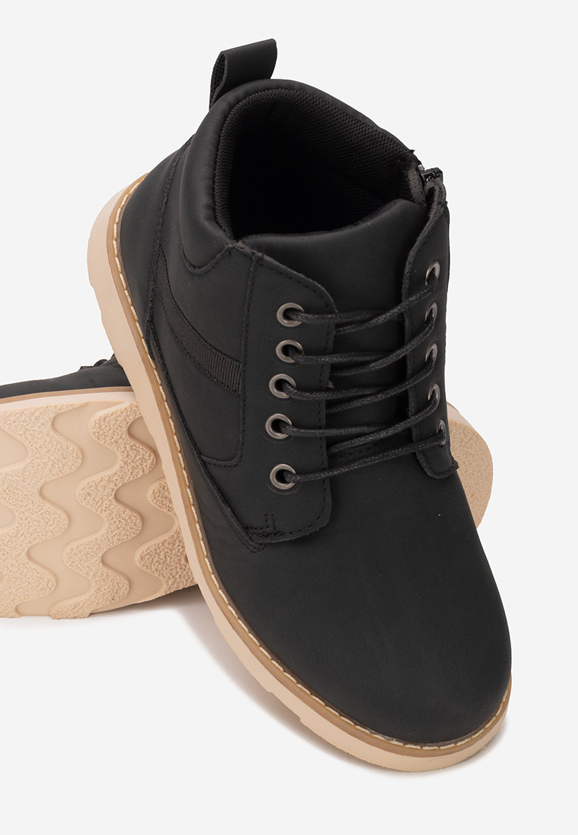 Torven fekete fiu bokacipő