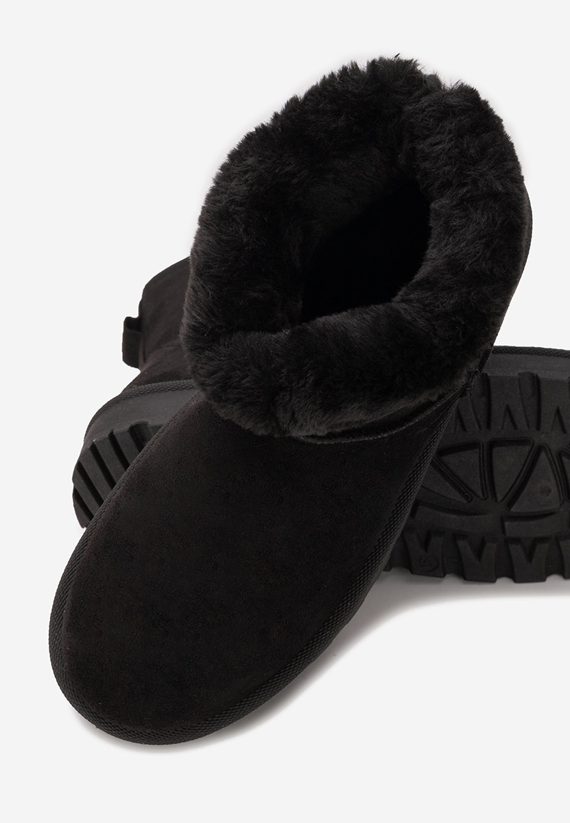 Patty fekete női téli bokacipő