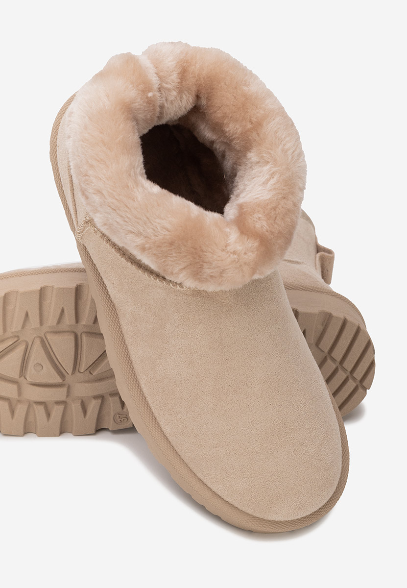 Patty bézs női téli bokacipő