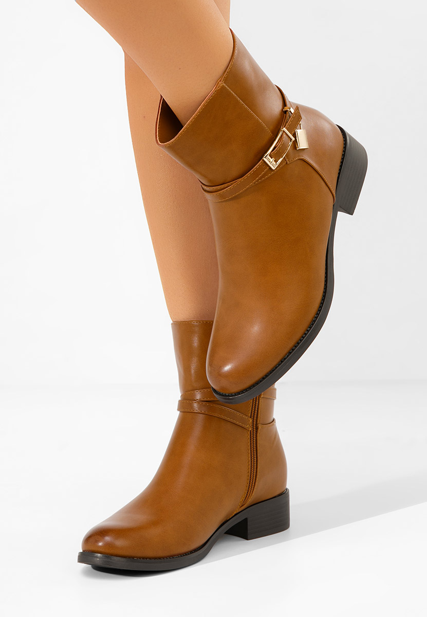 Aurisel camel női bokacsizma