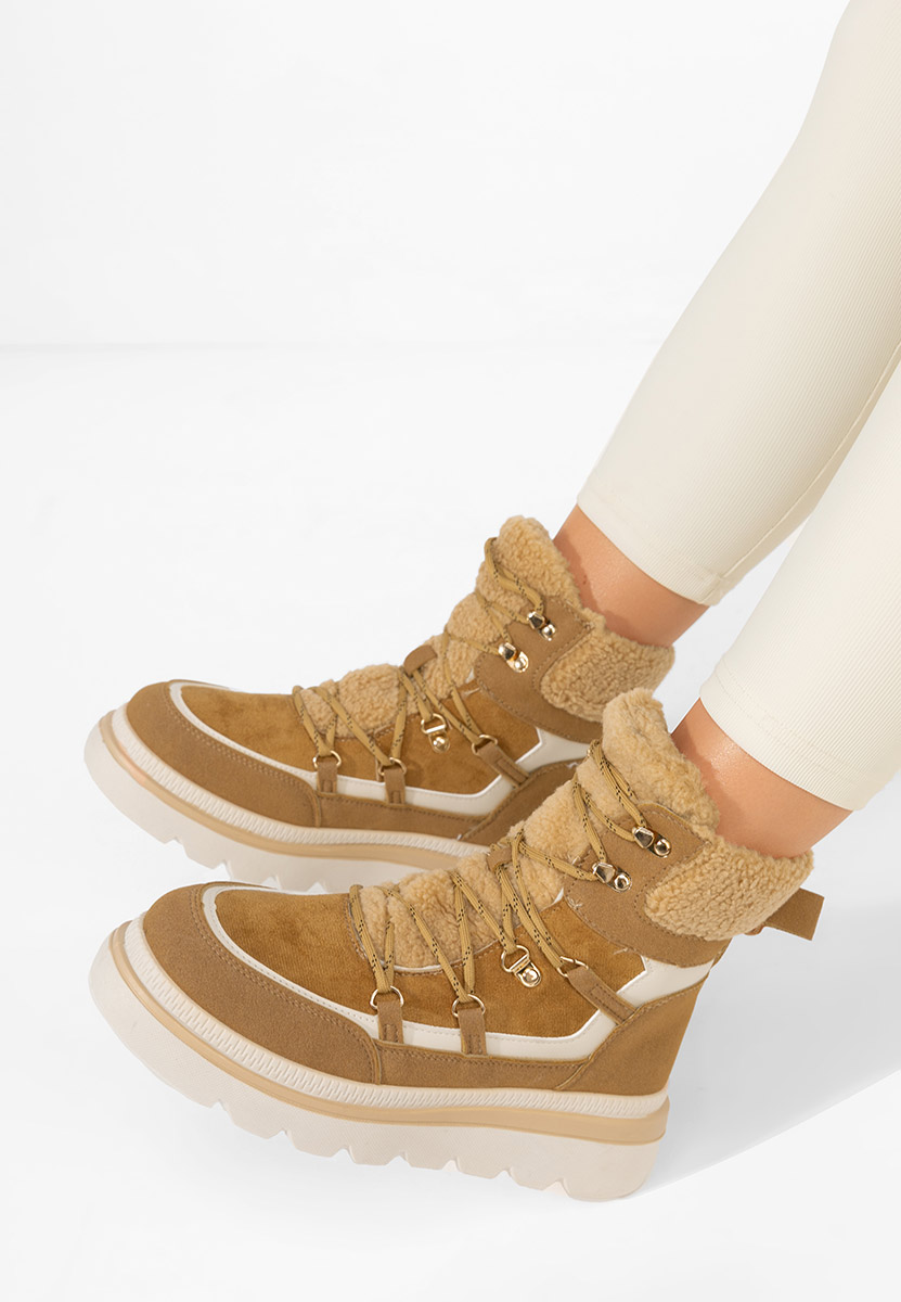 Mavira camel telitalpú platform bokacsizma